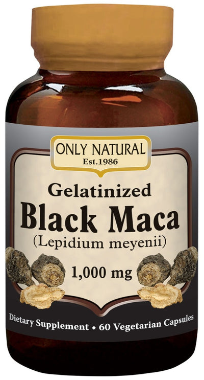 Gelatinized Black Maca (Lepidium meyenii) 1,000 mg 60 Vegetarian Capsules