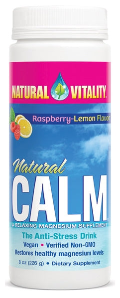 Natural Calm Raspberry-Lemon Flavor 8 oz