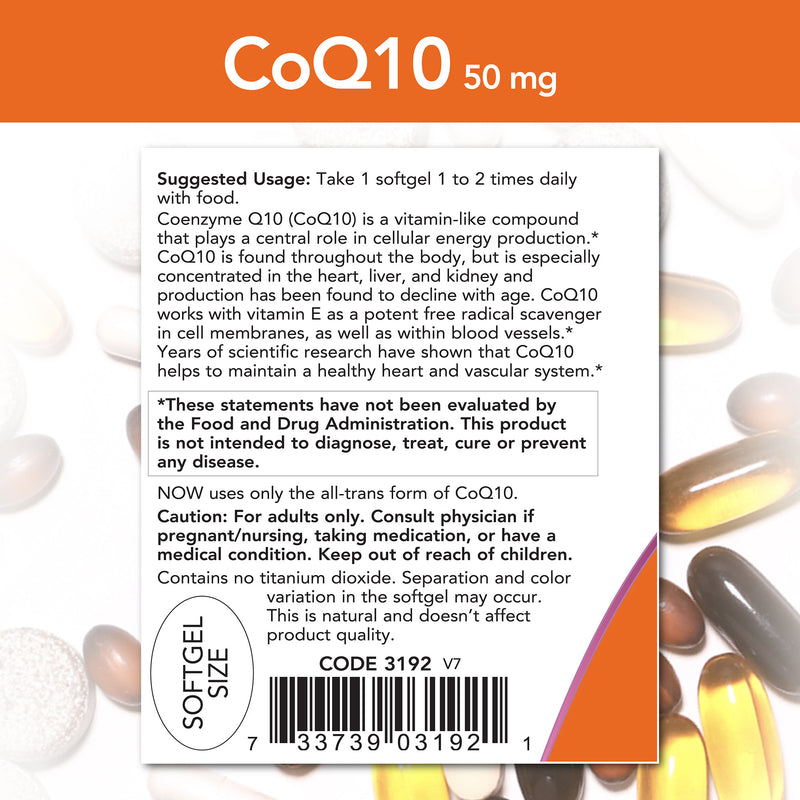 CoQ10 50 mg 50 Softgels