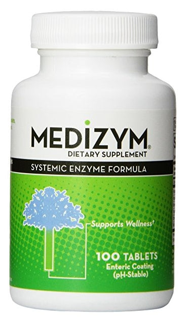Medizym Systemic Enzyme Formula 100 Enteric-Coated Tablets