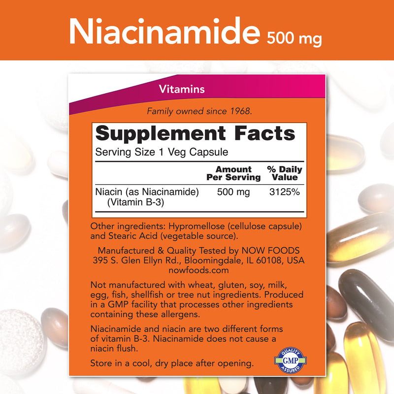 Niacinamide 500 mg 100 Capsules