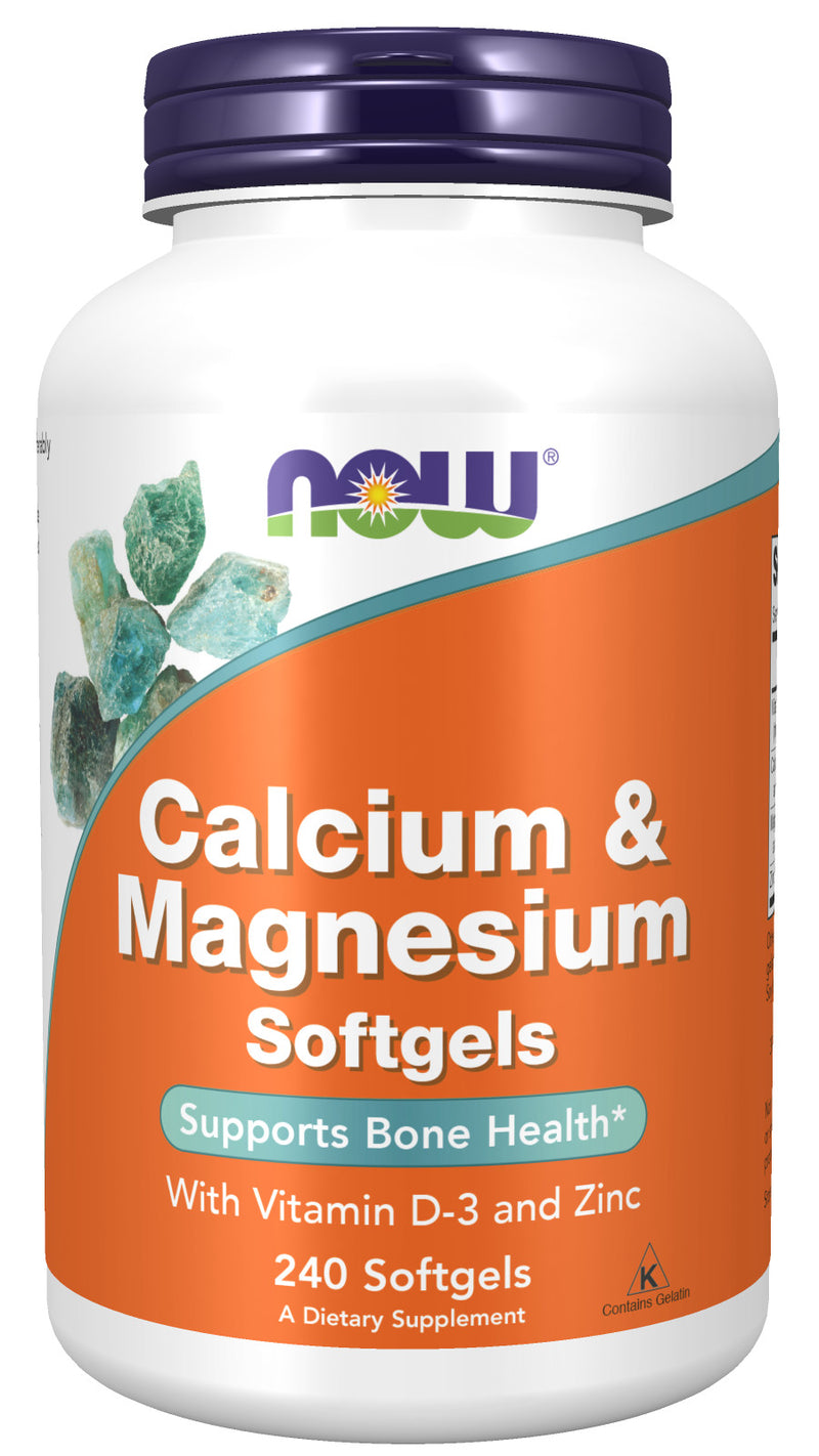 Calcium & Magnesium 120 Softgels | By Now Foods - Best Price