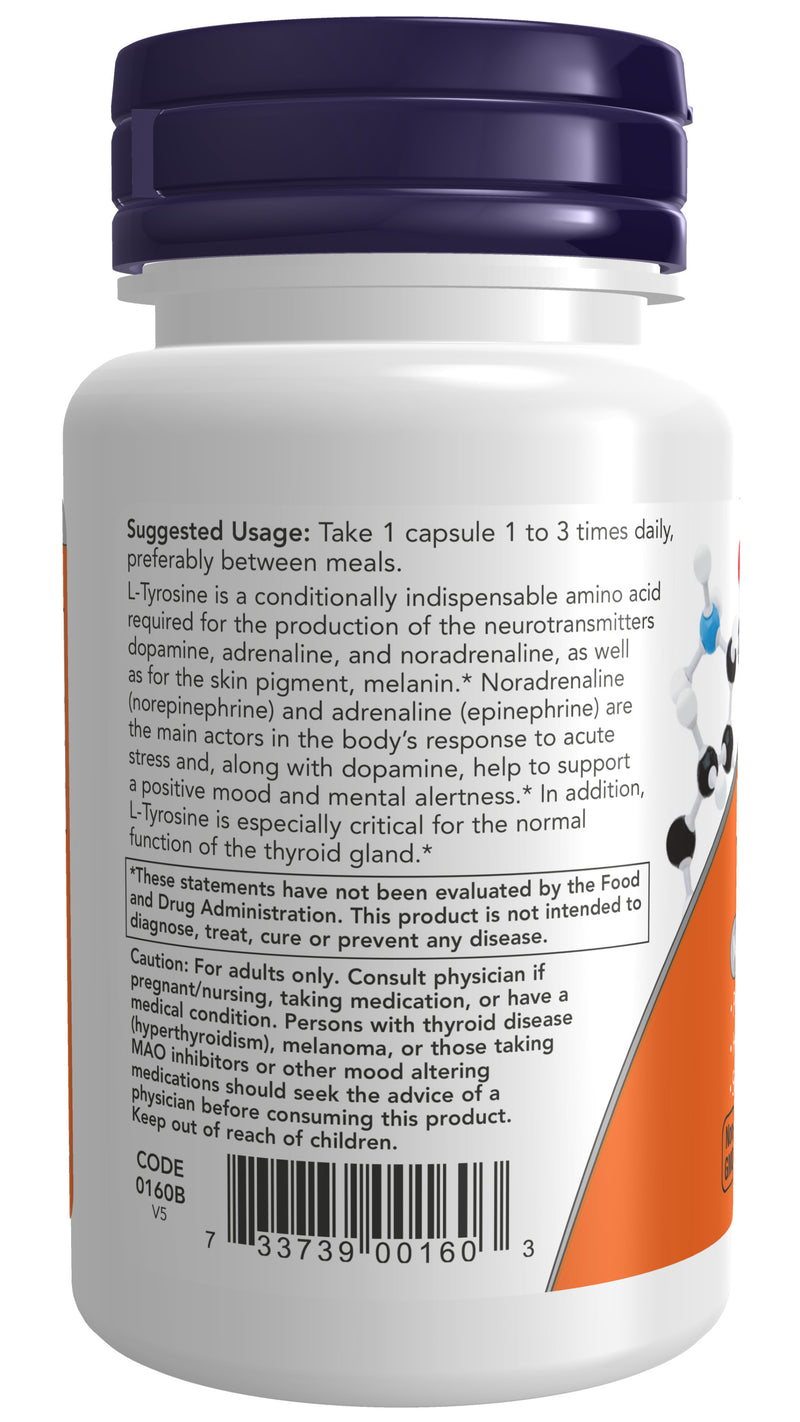 L-Tyrosine 500 mg 60 Capsules - Discontinued