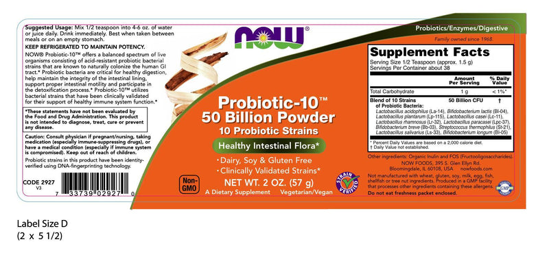 Probiotic-10 50 Billion Powder 2 oz (57 g)